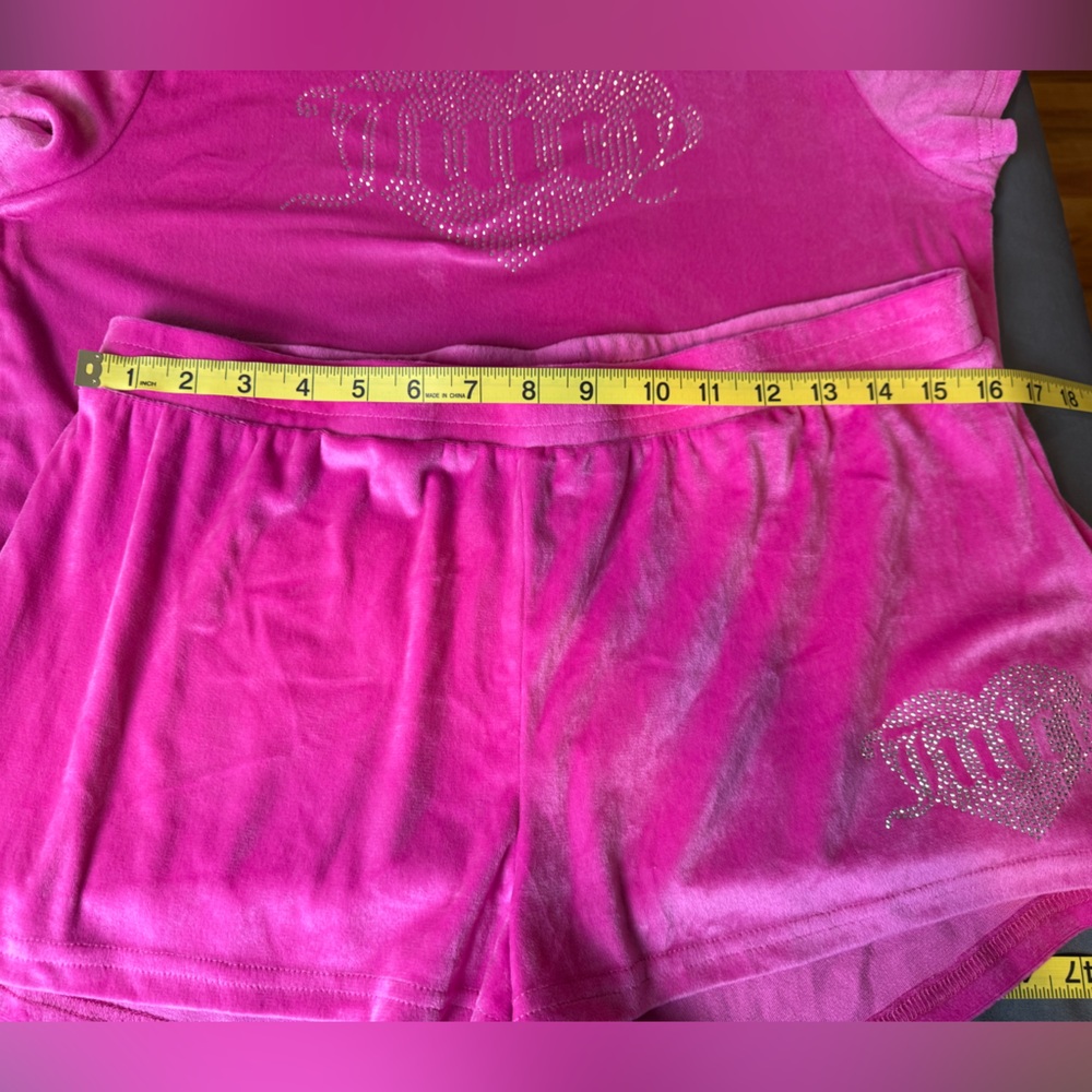 Juicy Couture Pink Velour Lounge Set Size XL - Picture 5 of 10